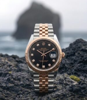Role_x Oyster Perpetual Date Just 2Ton-Copper-Black Diamond